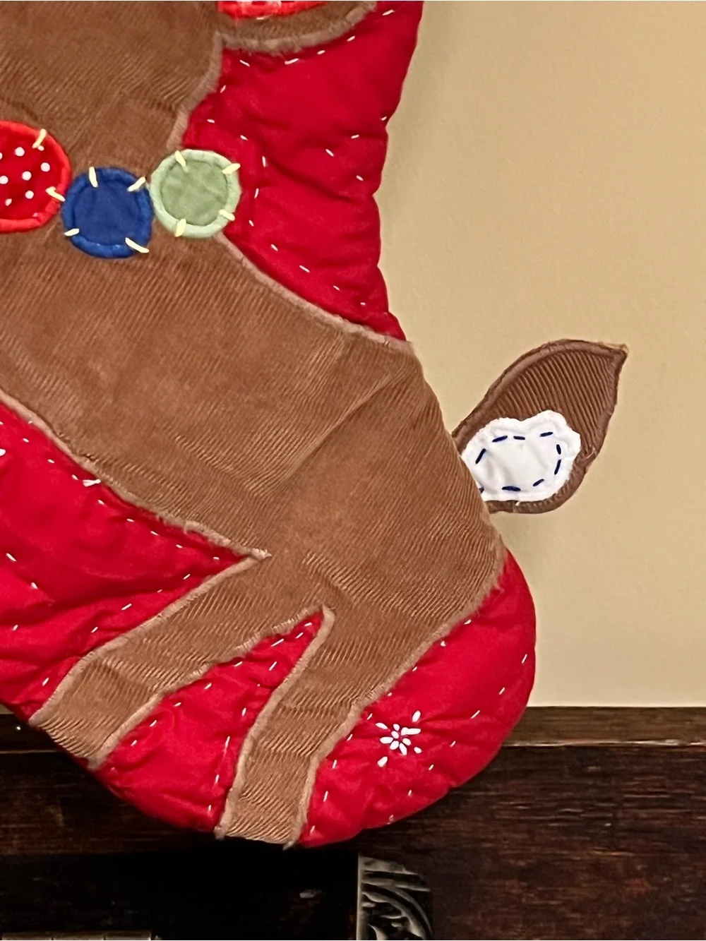 Pottery Barn Baby’s 1st Christmas Red Reindeer Holiday Stocking